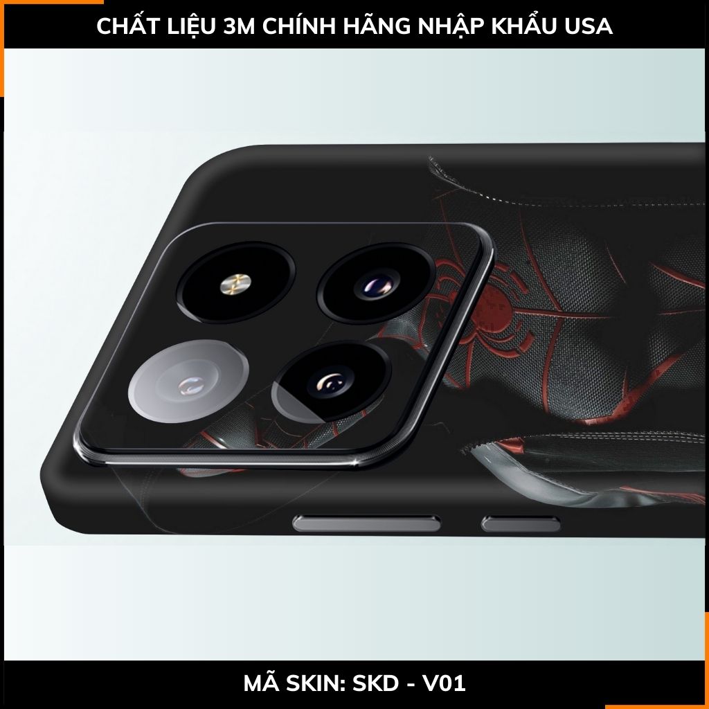 Dán skin điện thoại Xiaomi Mi 14 , Mi 14 Pro full body và camera nhập khẩu chính hãng USA in hình SPIDER MAN - SKD V01 phụ kiện điện thoại huỳnh tân store