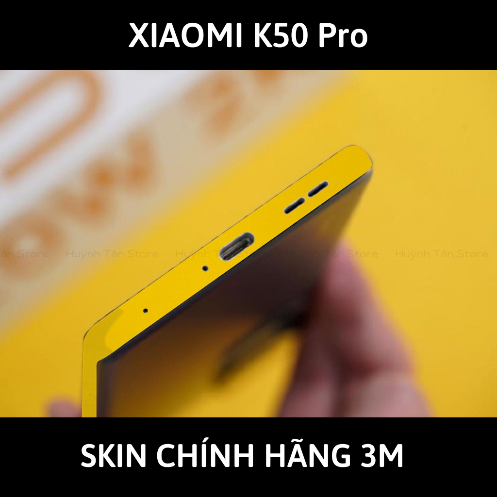 Dán skin điện thoại K50 Pro full body và camera nhập khẩu chính hãng USA phụ kiện điện thoại huỳnh tân store - Yellow Gloss - Warp Skin Collection