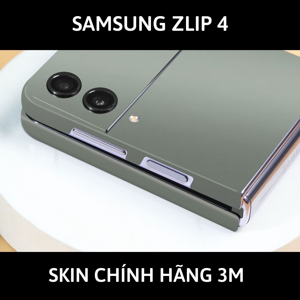 Skin 3m samsung galaxy Z Flip 4, Z Flip 3, Z Flip full body và camera nhập khẩu chính hãng USA phụ kiện điện thoại huỳnh tân store - Battelship Grey - Warp Skin Collection