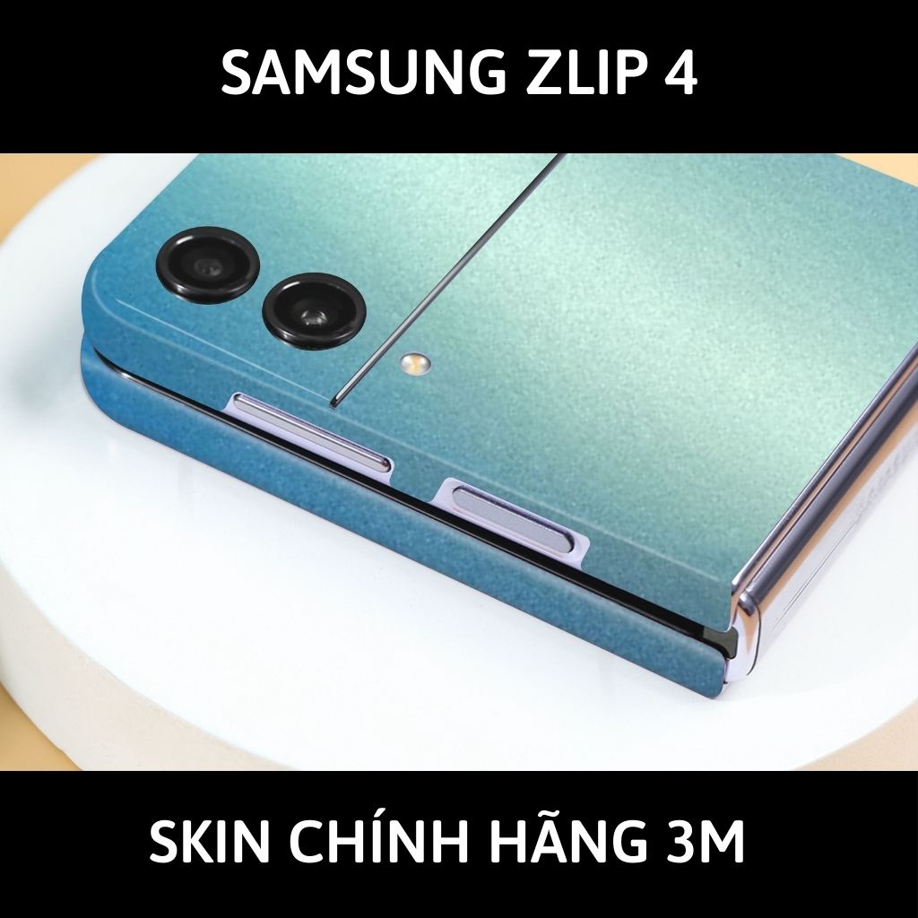 Skin 3m samsung galaxy Z Flip 4, Z Flip 3, Z Flip full body và camera nhập khẩu chính hãng USA phụ kiện điện thoại huỳnh tân store - Oracal Blue Yellow - Warp Skin Collection