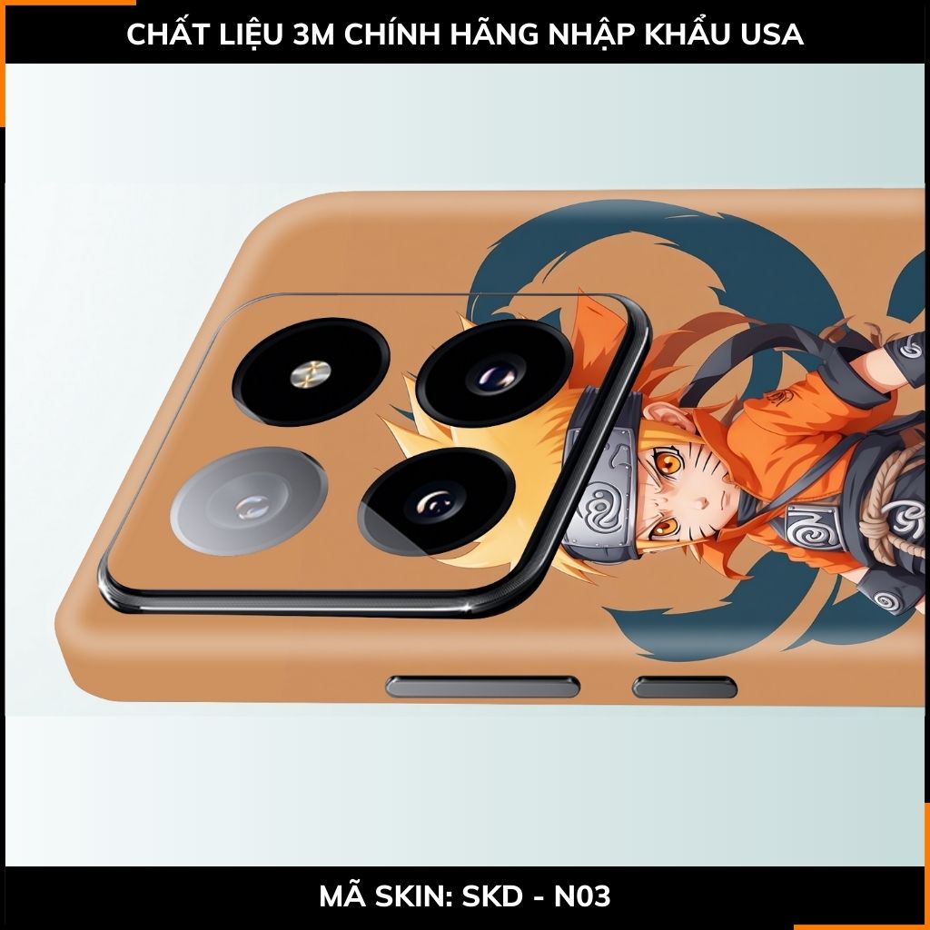 Dán skin điện thoại Xiaomi Mi 14 , Mi 14 Pro full body và camera nhập khẩu chính hãng USA in hình NARUTO - SKD N03 phụ kiện điện thoại huỳnh tân store