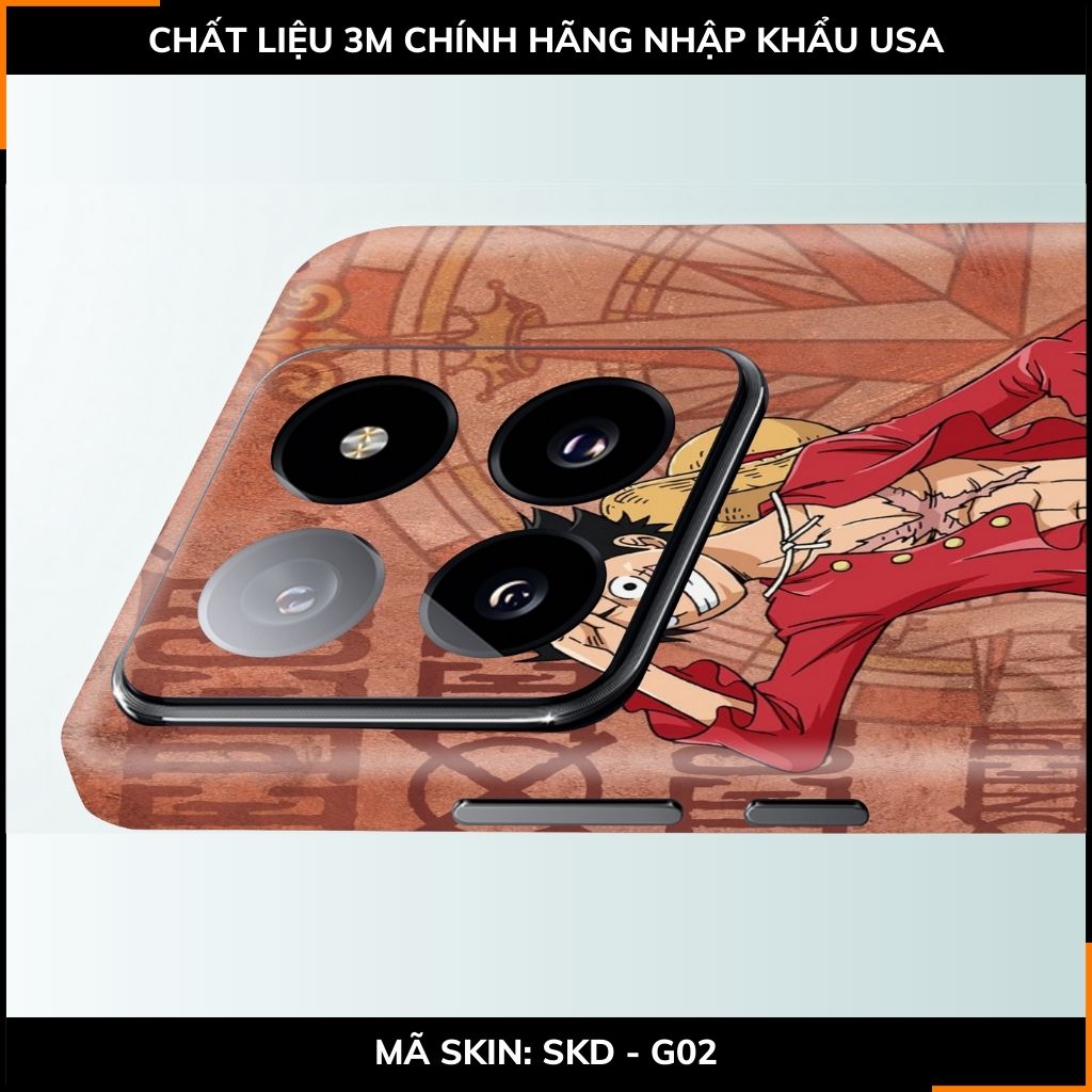 Dán skin điện thoại Xiaomi Mi 14 , Mi 14 Pro full body và camera nhập khẩu chính hãng USA in hình ONE PIECE - SKD G02 phụ kiện điện thoại huỳnh tân store