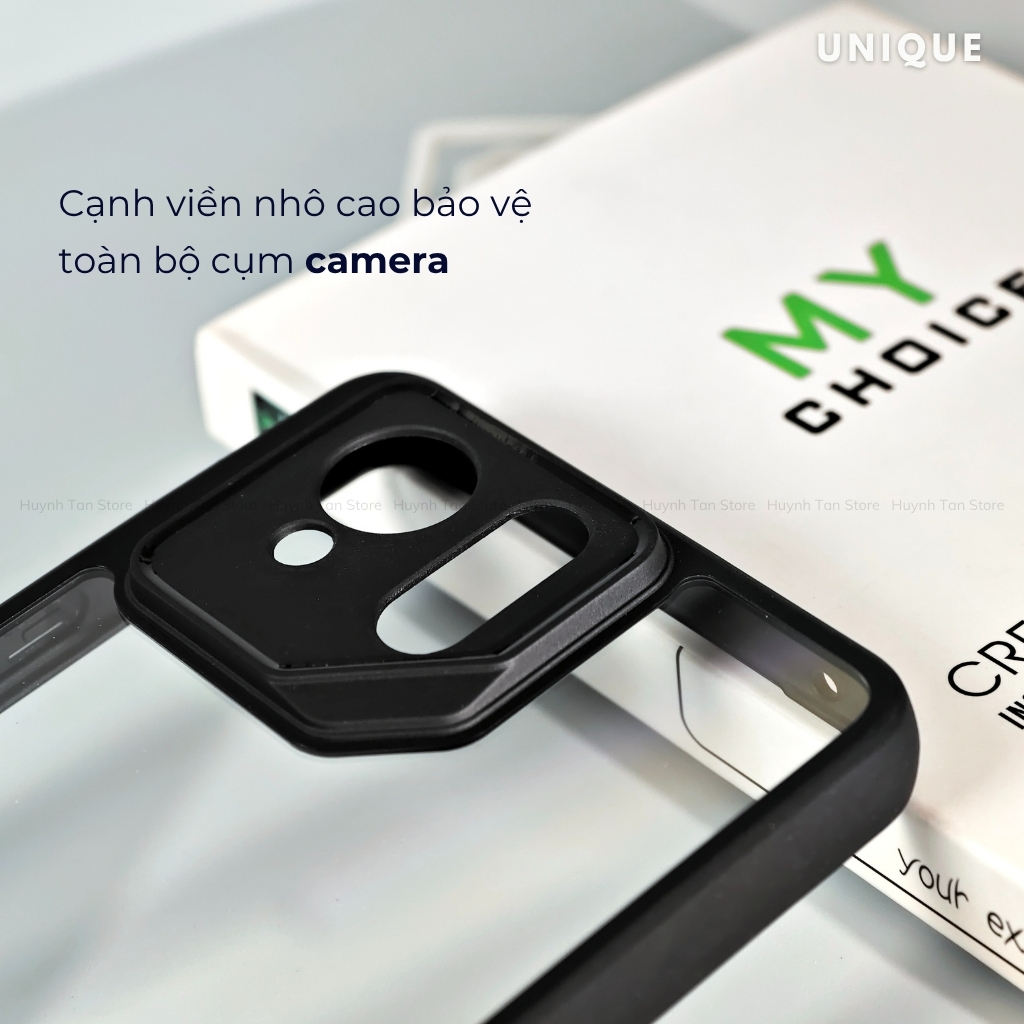 Ốp lưng asus rog 9 pro 8 8 pro ultra trong suốt không ố vàng bảo vệ camera UNIQUE TRONG phụ kiện huỳnh tân store