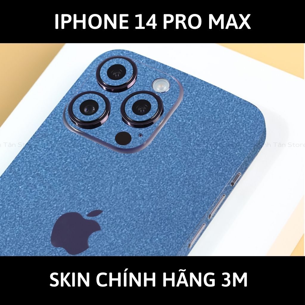 Skin 3m Iphone 14, Iphone 14 Pro, Iphone 14 Pro Max full body và camera nhập khẩu chính hãng USA phụ kiện điện thoại huỳnh tân store - Oracal Dove Blue Metalic - Warp Skin Collection