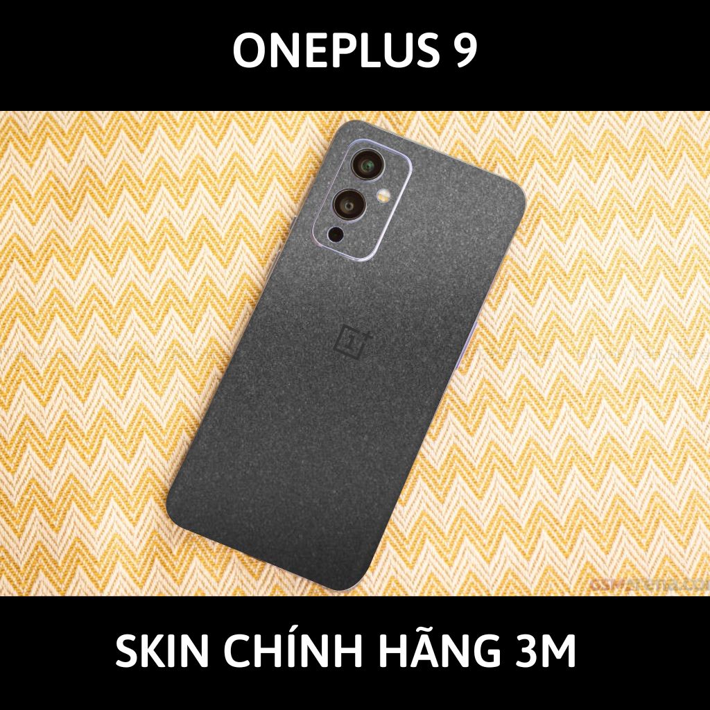 Skin 3m Oneplus 9R, 9 Pro, 9 full body và camera nhập khẩu chính hãng USA phụ kiện điện thoại huỳnh tân store - Dark Grey - Warp Skin Collection