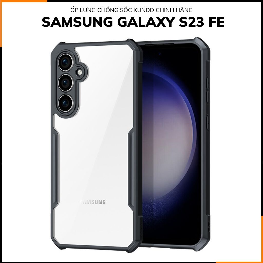 Ốp lưng samsung s23 fe chống sốc xundd bảo vệ camera chính hãng chống ố vàng phụ kiện điện thoại huỳnh tân store