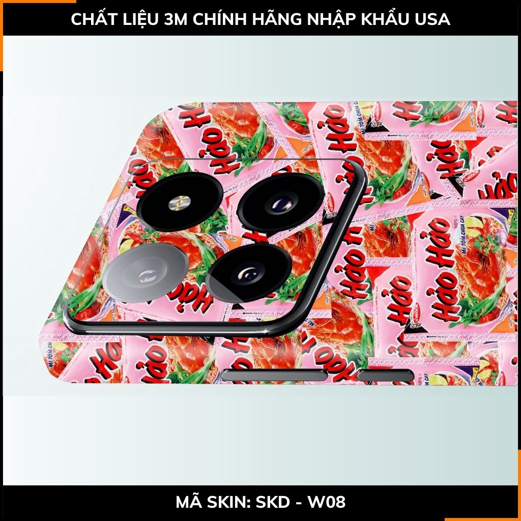 Dán skin điện thoại Xiaomi Mi 14 , Mi 14 Pro full body và camera nhập khẩu chính hãng USA in hình UNIQUE - SKD W08 phụ kiện điện thoại huỳnh tân store