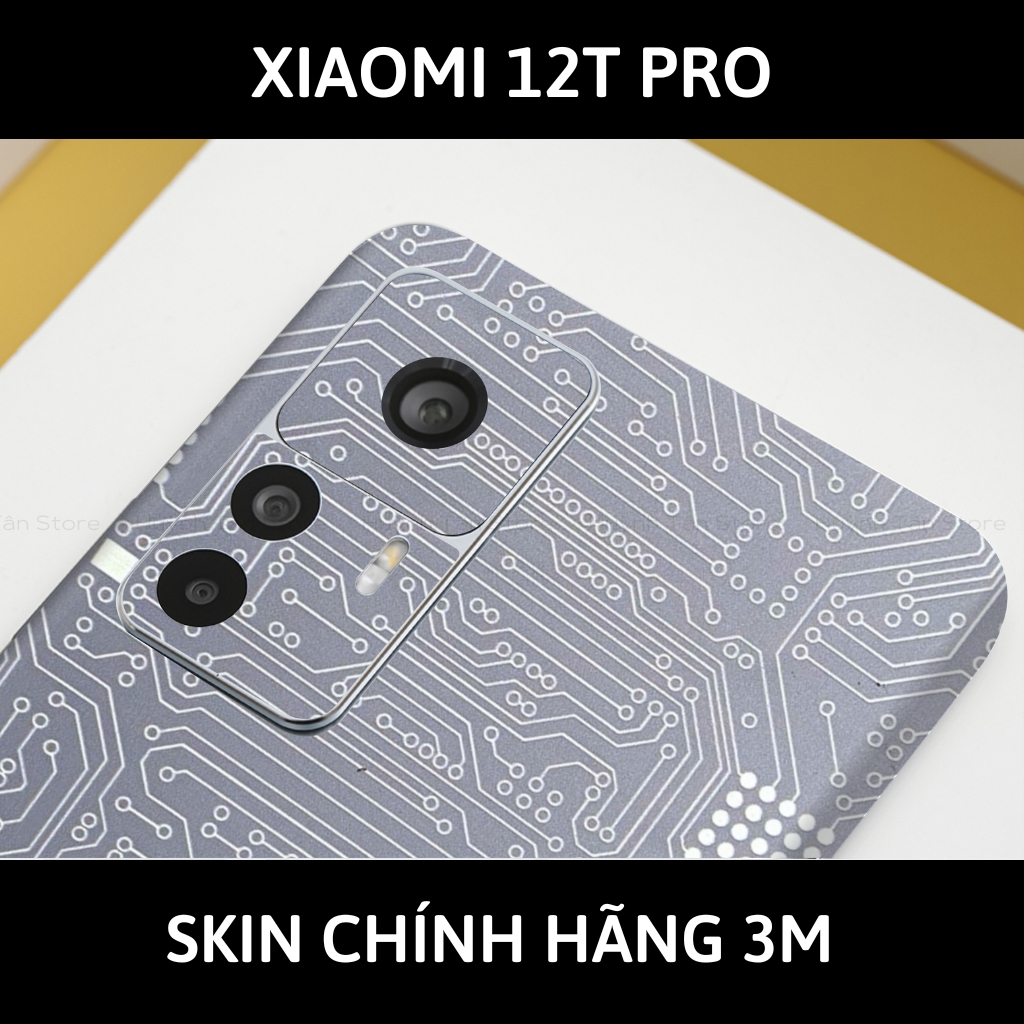 Skin 3m Mi 12T, Mi 12T Pro, K50 Ultra full body và camera nhập khẩu chính hãng USA phụ kiện điện thoại huỳnh tân store - Electronic White - Warp Skin Collection