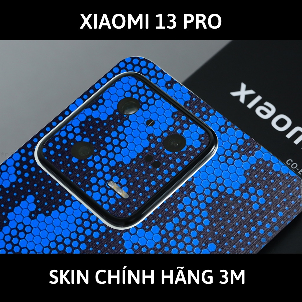 Skin 3m Mi 13 Ultra, Mi 13 Pro, Mi 13  full body và camera nhập khẩu chính hãng USA phụ kiện điện thoại huỳnh tân store - Mamba Blue - Warp Skin Collection