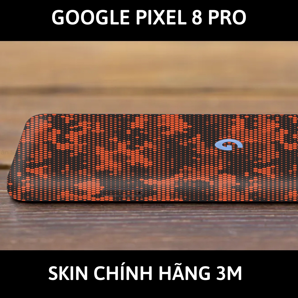 Dán skin điện thoại Pixel 8, Pixel 8 Pro full body và camera nhập khẩu chính hãng USA phụ kiện điện thoại huỳnh tân store - Mamba Orange - Warp Skin Collection
