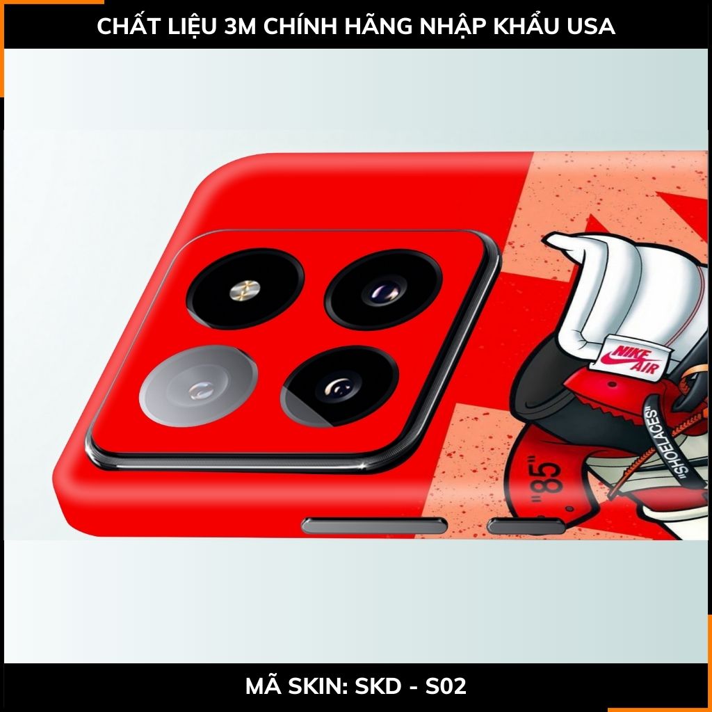 Dán skin điện thoại Xiaomi Mi 14 , Mi 14 Pro full body và camera nhập khẩu chính hãng USA in hình SNEAKER - SKD S02 phụ kiện điện thoại huỳnh tân store