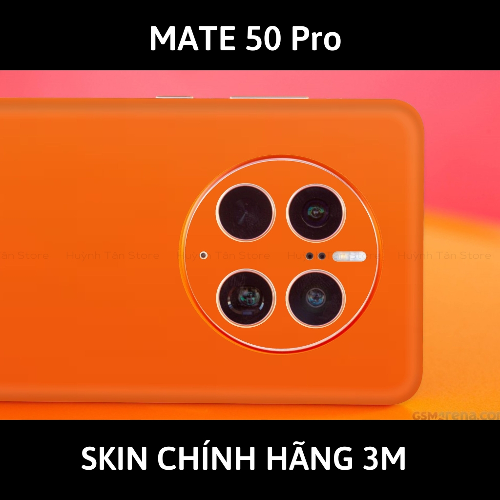 Dán skin điện thoại Huawei Mate 50 Pro full body và camera nhập khẩu chính hãng USA phụ kiện điện thoại huỳnh tân store - Matte Oranger - Warp Skin Collection