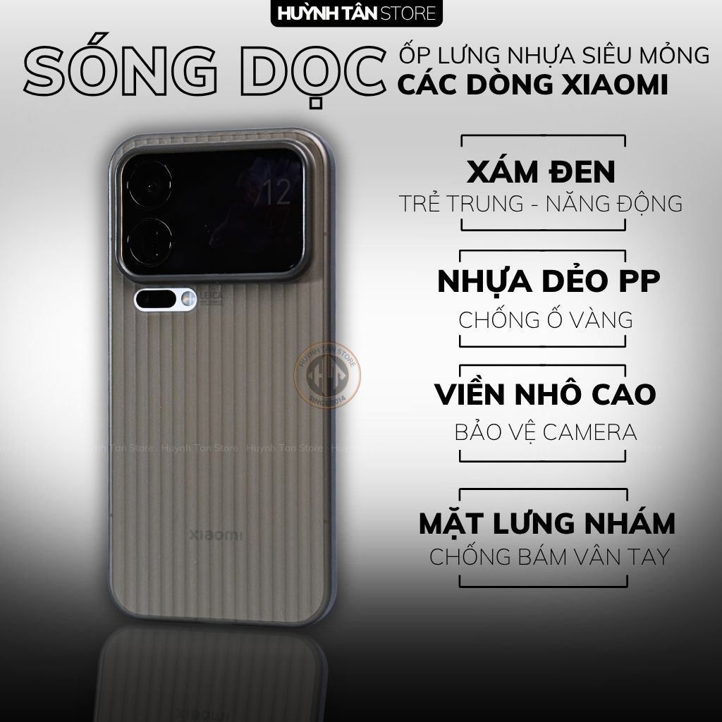 Ốp lưng Xiaomi 17 pro max, 17 pro, 17 SLIM siêu mỏng ôm sát thân máy bảo vệ camera phụ kiện huỳnh tân store