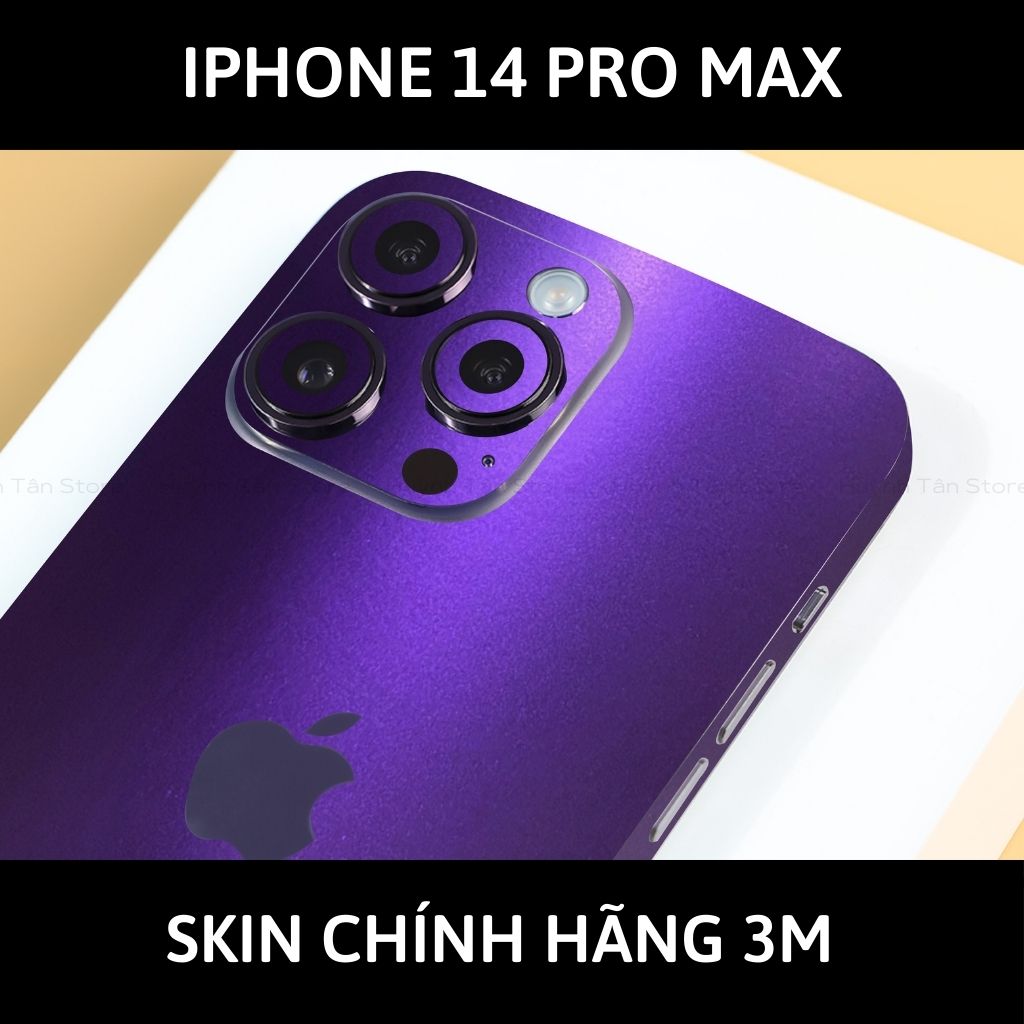 Skin 3m Iphone 14, Iphone 14 Pro, Iphone 14 Pro Max full body và camera nhập khẩu chính hãng USA phụ kiện điện thoại huỳnh tân store - Oracal Deep Pupper - Warp Skin Collection