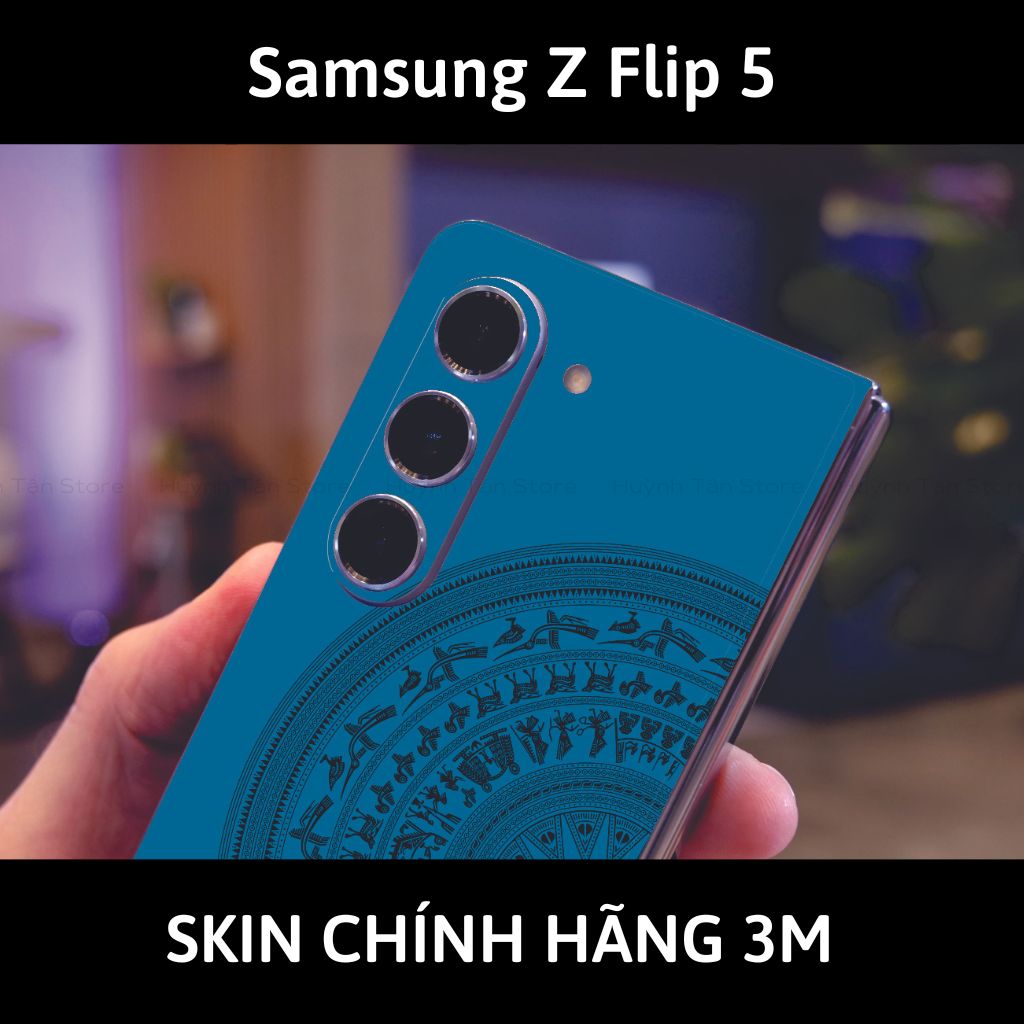 dán skin 3m samsung galaxy z fold 5 full body, camera phụ kiện điện thoại huỳnh tân store - Trống Đồng Series