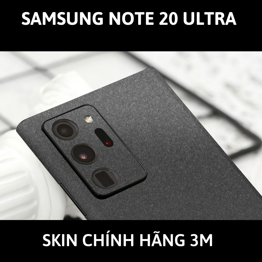 Skin 3m samsung galaxy note 20, note 20 ultra full body và camera nhập khẩu chính hãng USA phụ kiện điện thoại huỳnh tân store - Oracal Dark Grey - Warp Skin Collection