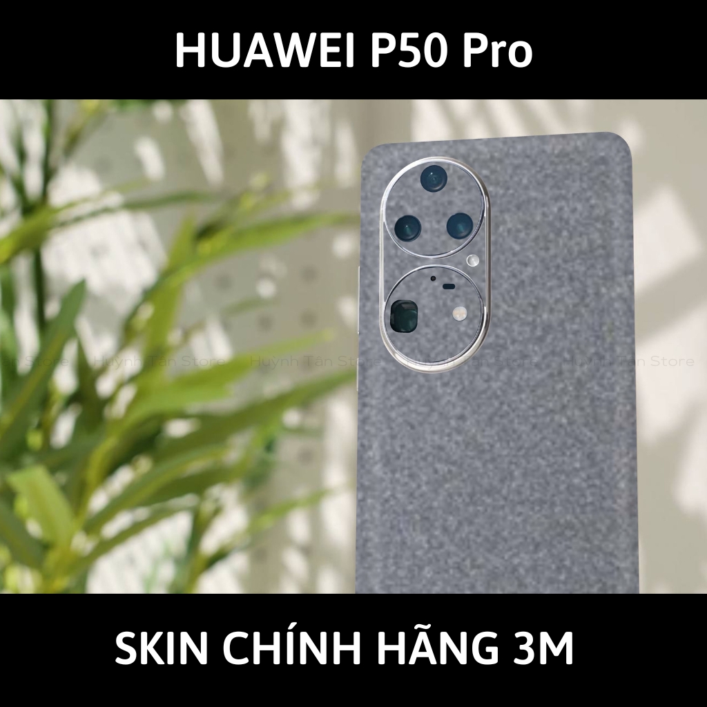 Dán skin điện thoại Huawei P50 Pro full body và camera nhập khẩu chính hãng USA phụ kiện điện thoại huỳnh tân store - Dark Grey - Warp Skin Collection