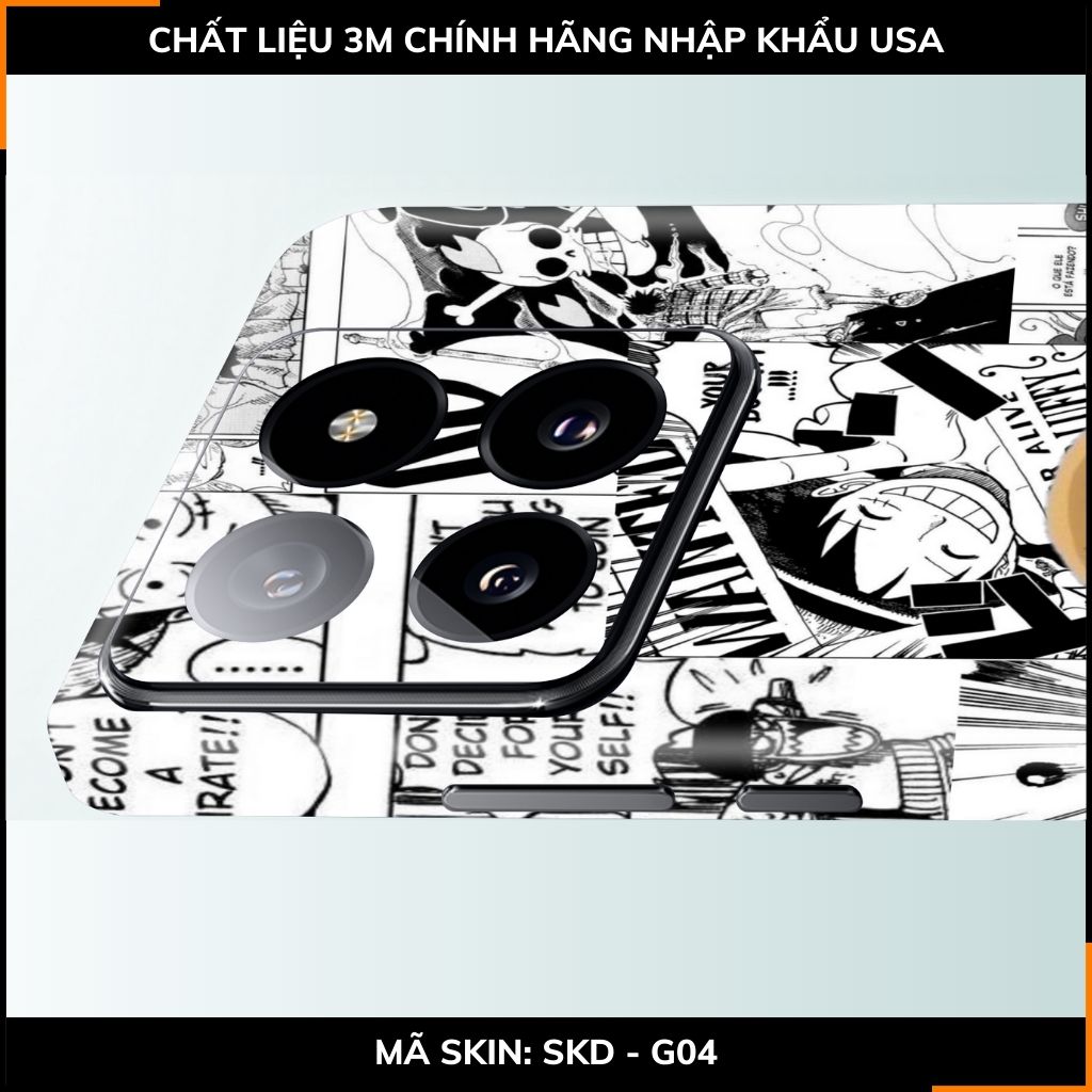 Dán skin điện thoại Xiaomi Mi 14 , Mi 14 Pro full body và camera nhập khẩu chính hãng USA in hình ONE PIECE - SKD G04 phụ kiện điện thoại huỳnh tân store
