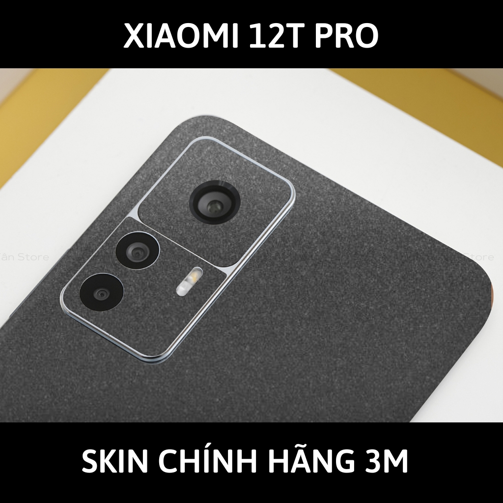 Skin 3m Mi 12T, Mi 12T Pro, K50 Ultra full body và camera nhập khẩu chính hãng USA phụ kiện điện thoại huỳnh tân store - Dark Grey - Warp Skin Collection