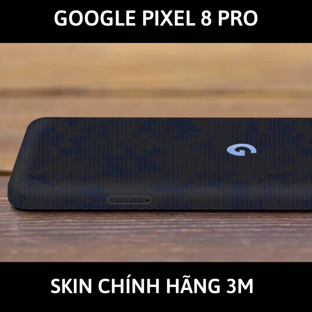 Dán skin điện thoại Pixel 8, Pixel 8 Pro full body và camera nhập khẩu chính hãng USA phụ kiện điện thoại huỳnh tân store - Mamba Light Blue - Warp Skin Collection