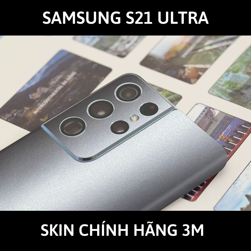 Skin 3m samsung galaxy S21 ultra, S21 Plus, S21, S21 FE full body và camera nhập khẩu chính hãng USA phụ kiện điện thoại huỳnh tân store - Alumium White - Warp Skin Collection