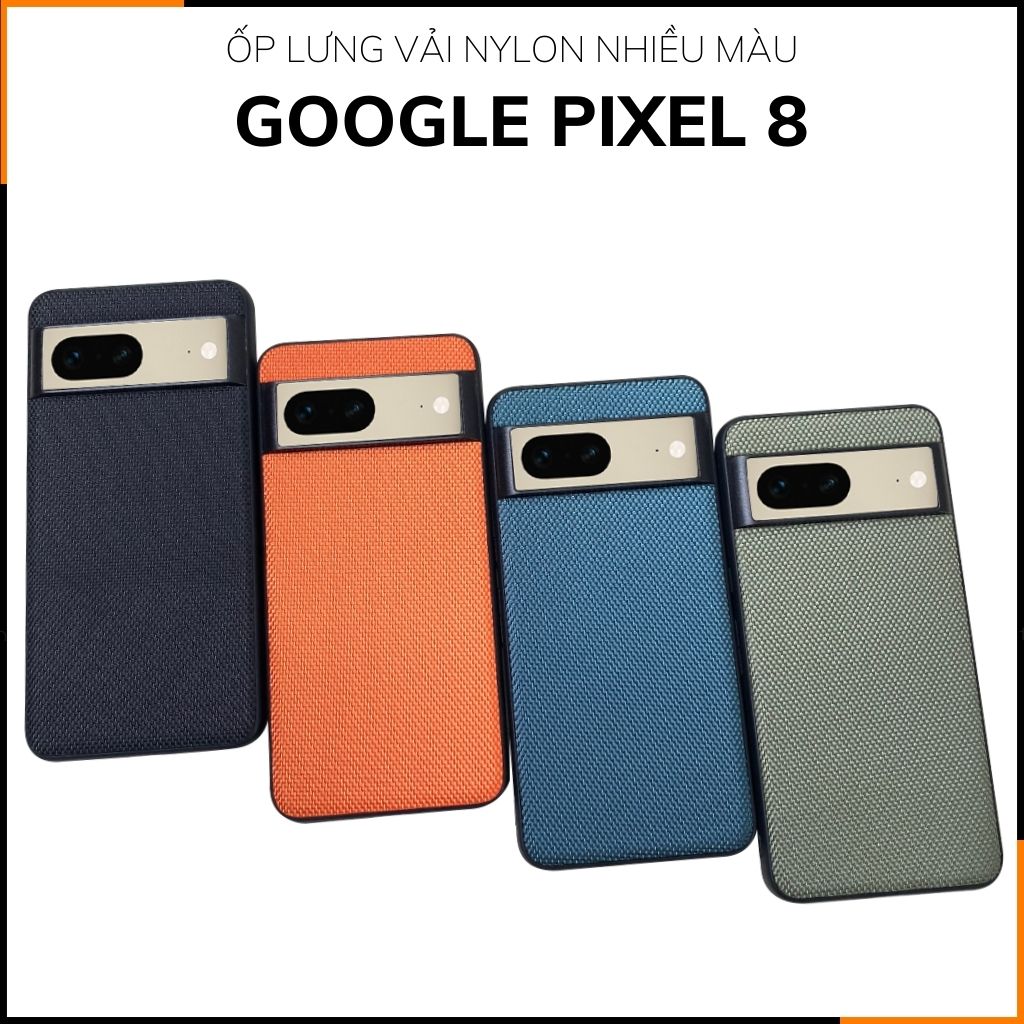 Ốp lưng pixel 8 nhựa dẻo vải nylon nhiều màu chống bám vân tay bảo vệ camera phụ kiện huỳnh tân store