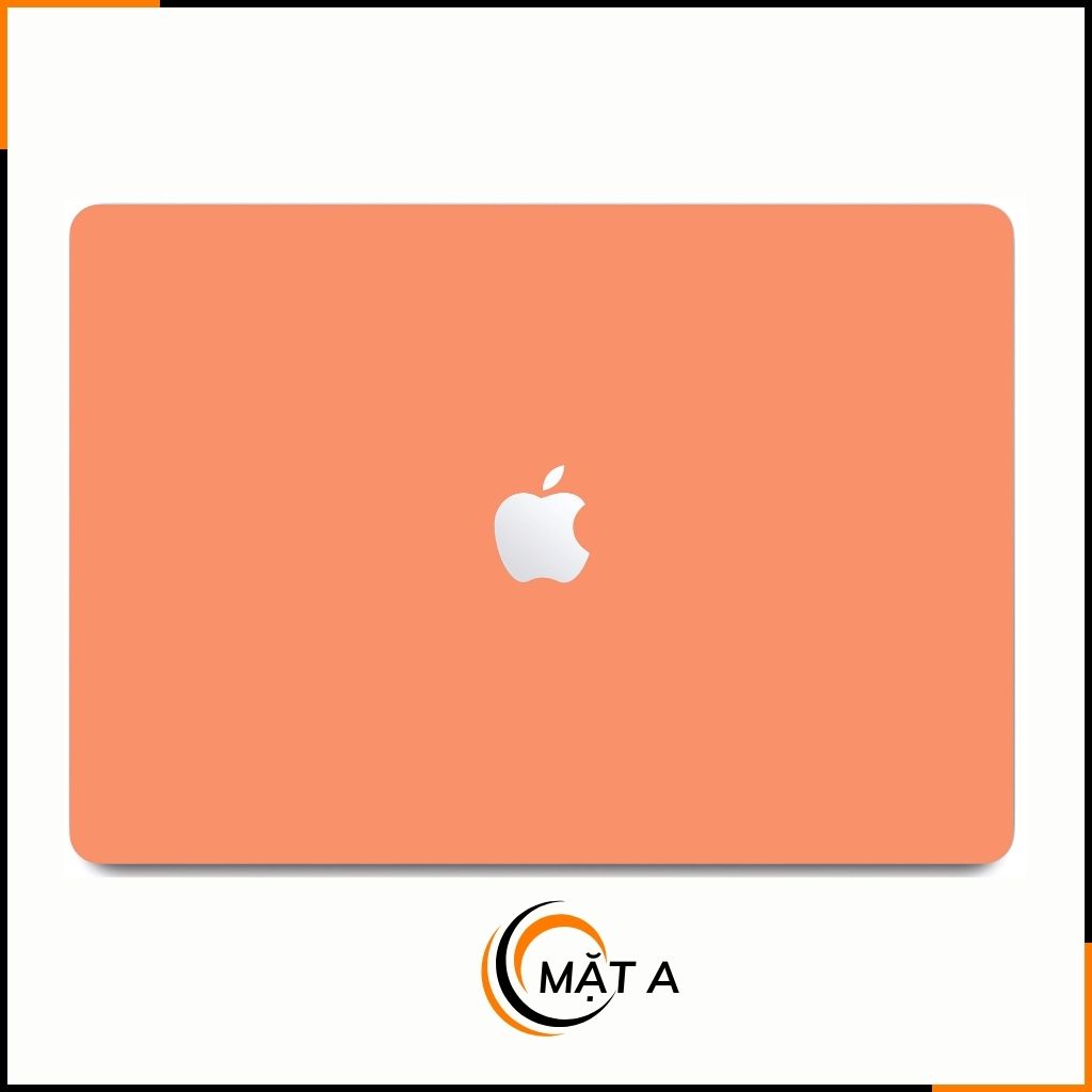 Dán skin macbook pro, macbook air chính hãng 3M nhập khẩu USA - SKIN 3M - MACBOOK - PASTEL ORANGE  - SK A01 07 phụ kiện điện thoại huỳnh tân store