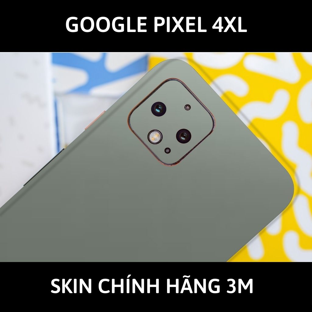 Skin 3m google Pixel 4XL, Pixel 4 full body và camera nhập khẩu chính hãng USA phụ kiện điện thoại huỳnh tân store - Battelship Grey - Warp Skin Collection