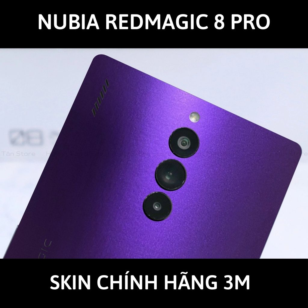 Skin 3m Nubia Redmagic 8 Pro, 8 Pro Plus full body và camera nhập khẩu chính hãng USA phụ kiện điện thoại huỳnh tân store - Oracal Deep Pupper - Warp Skin Collection