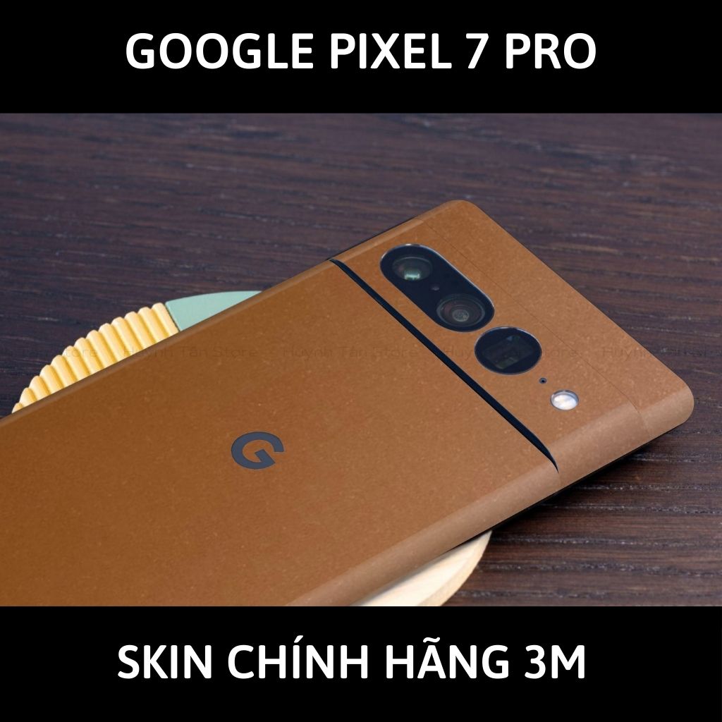 Skin 3m Google Pixel 7 Pro, Pixel 7, Pixel 7A full body và camera nhập khẩu chính hãng USA phụ kiện điện thoại huỳnh tân store - Caramel - Warp Skin Collection