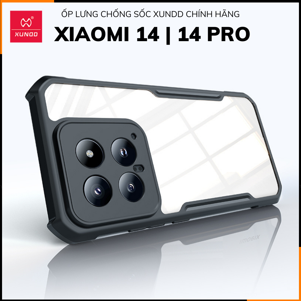 Ốp lưng xiaomi 14 mi 14 pro chống sốc xundd bảo vệ camera chính hãng chống ố vàng phụ kiện điện thoại huỳnh tân store