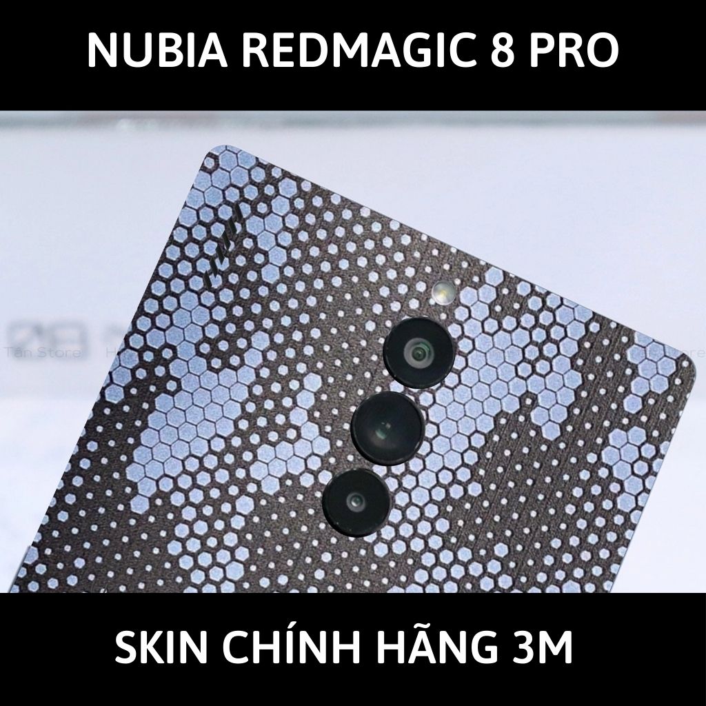Skin 3m Nubia Redmagic 8 Pro, 8 Pro Plus full body và camera nhập khẩu chính hãng USA phụ kiện điện thoại huỳnh tân store - Mamba Light Blue - Warp Skin Collection