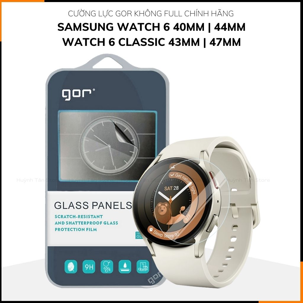 Kính cường lực samsung watch 6, watch 6 classic trong suốt không full màn chính hãng Gor phụ kiện điện thoại huỳnh tân store