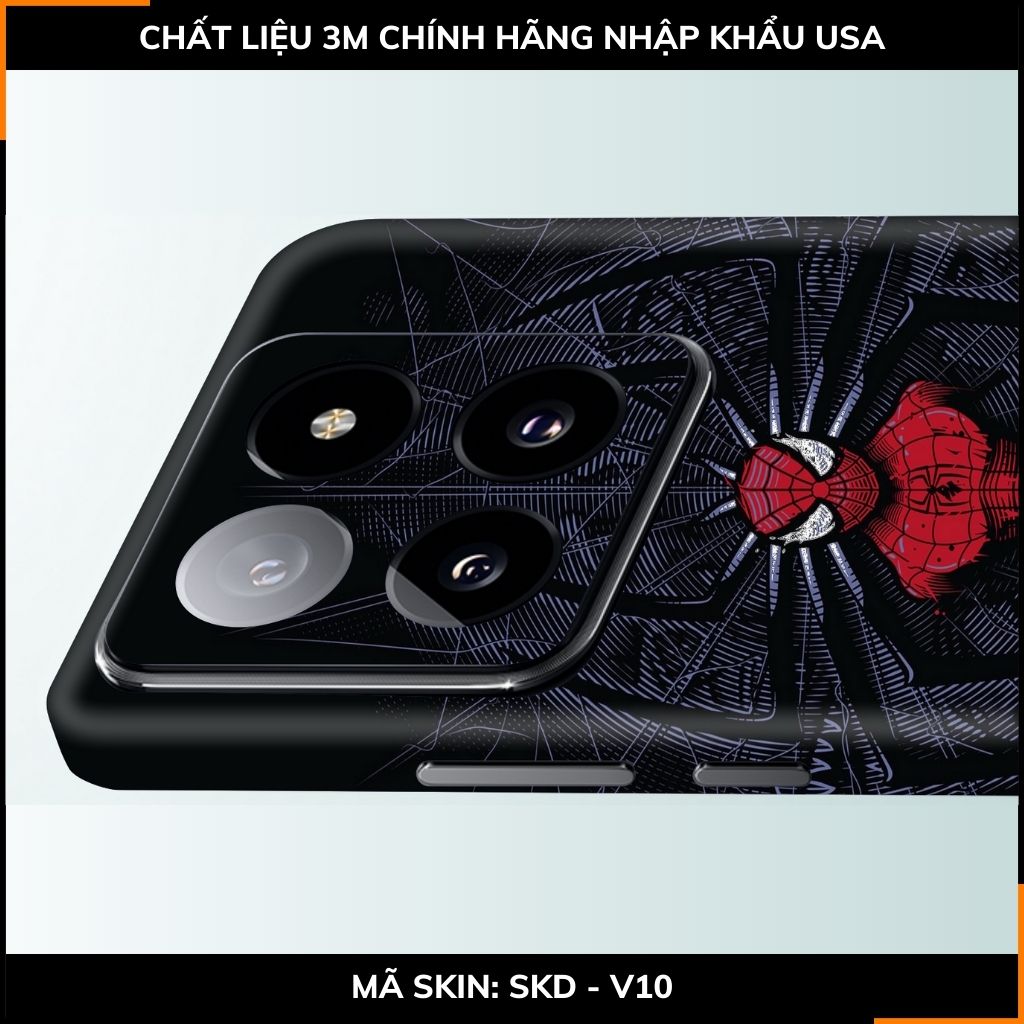 Dán skin điện thoại Xiaomi Mi 14 , Mi 14 Pro full body và camera nhập khẩu chính hãng USA in hình SPIDER MAN - SKD V10 phụ kiện điện thoại huỳnh tân store