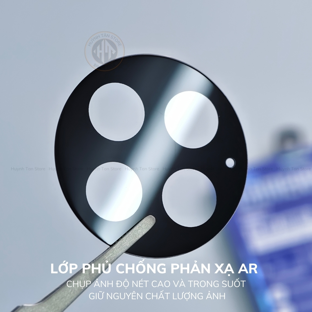 Kính cường lực camera Oneplus 13 FULL ĐEN chống chói công nghệ AR có khung tự dán chống trầy bảo vệ toàn diện phụ kiện huỳnh tân store