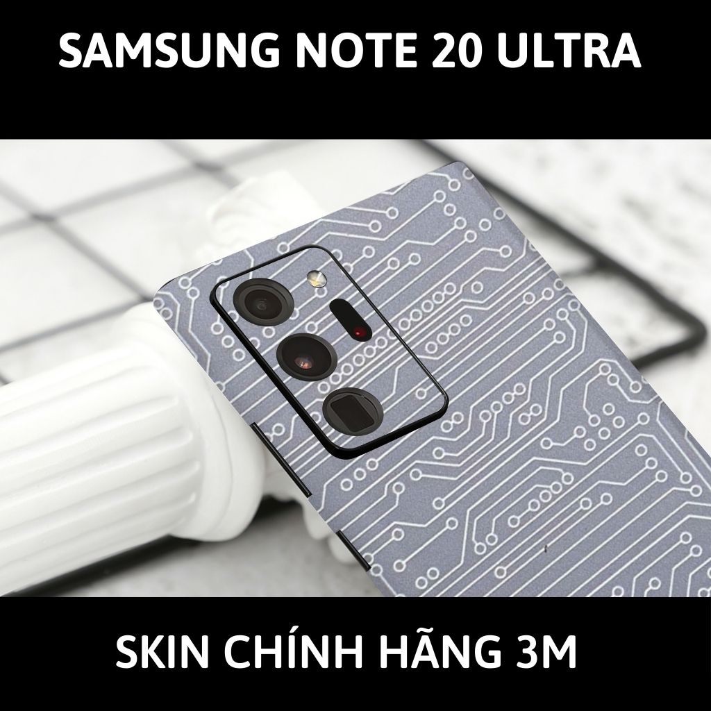 Skin 3m samsung galaxy note 20, note 20 ultra full body và camera nhập khẩu chính hãng USA phụ kiện điện thoại huỳnh tân store - Electronic White 2021 - Warp Skin Collection