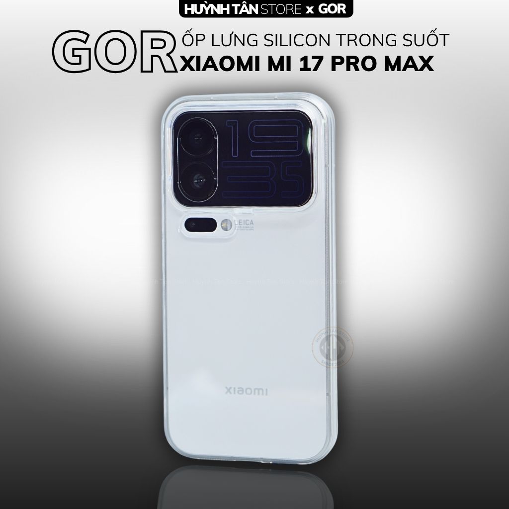 Ốp lưng xiaomi mi 17 pro max 17 pro silicon trong suốt GOR bảo vệ camera phụ kiện huỳnh tân store