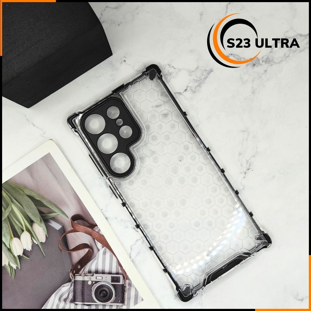 Ốp lưng samsung s23 ultra bee case vân tổ ong chống va đập chống ố vàng bảo vệ camera phụ kiện điện thoại huỳnh tân store