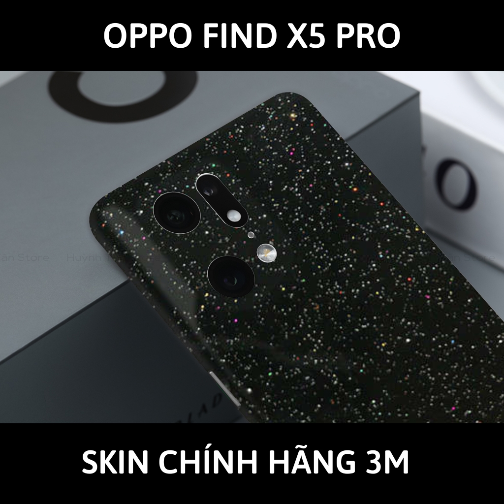 Dán skin điện thoại Oppo Find X5 Pro full body và camera nhập khẩu chính hãng USA phụ kiện điện thoại huỳnh tân store - Galaxy Black - Warp Skin Collection