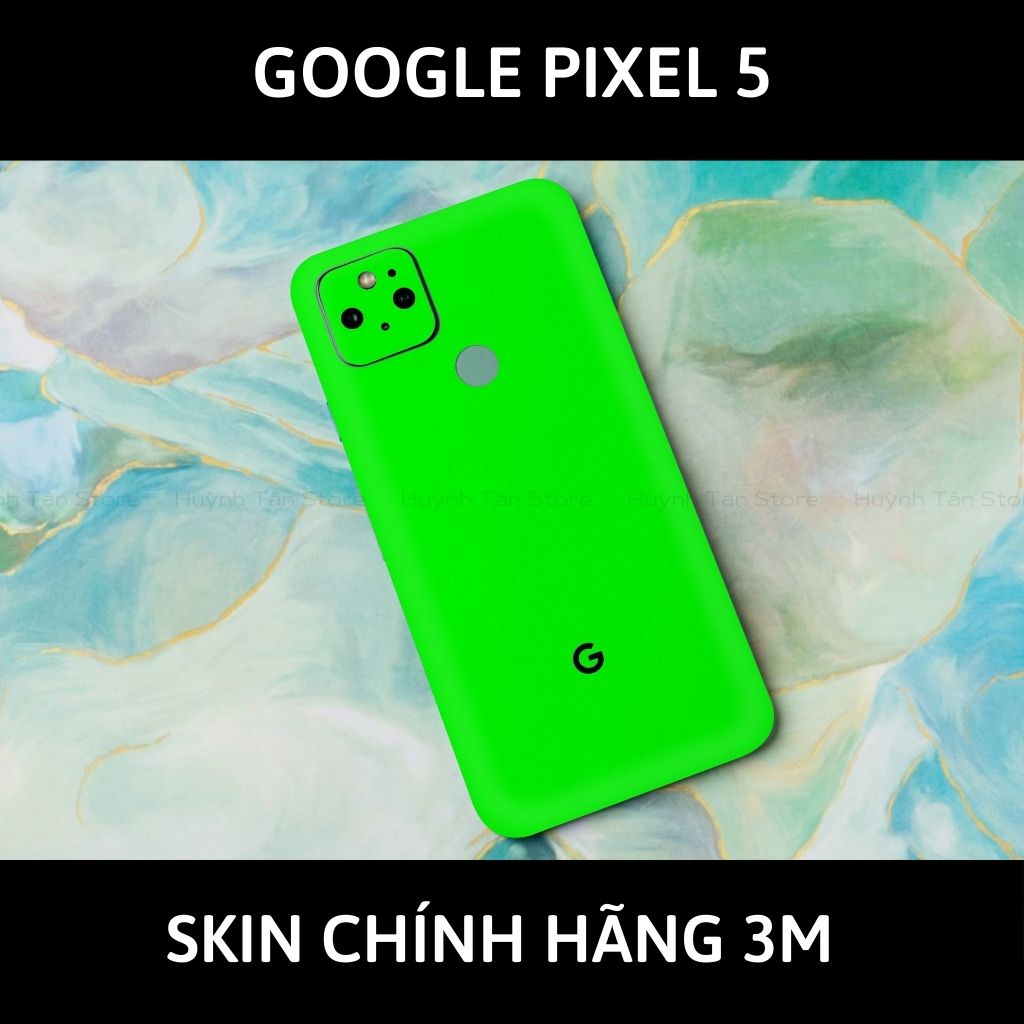 Skin 3m Google Pixel 5, Pixel 5A, Pixel 4A, Pixel 4A 5G full body và camera nhập khẩu chính hãng USA phụ kiện điện thoại huỳnh tân store - Green Neo - Warp Skin Collection
