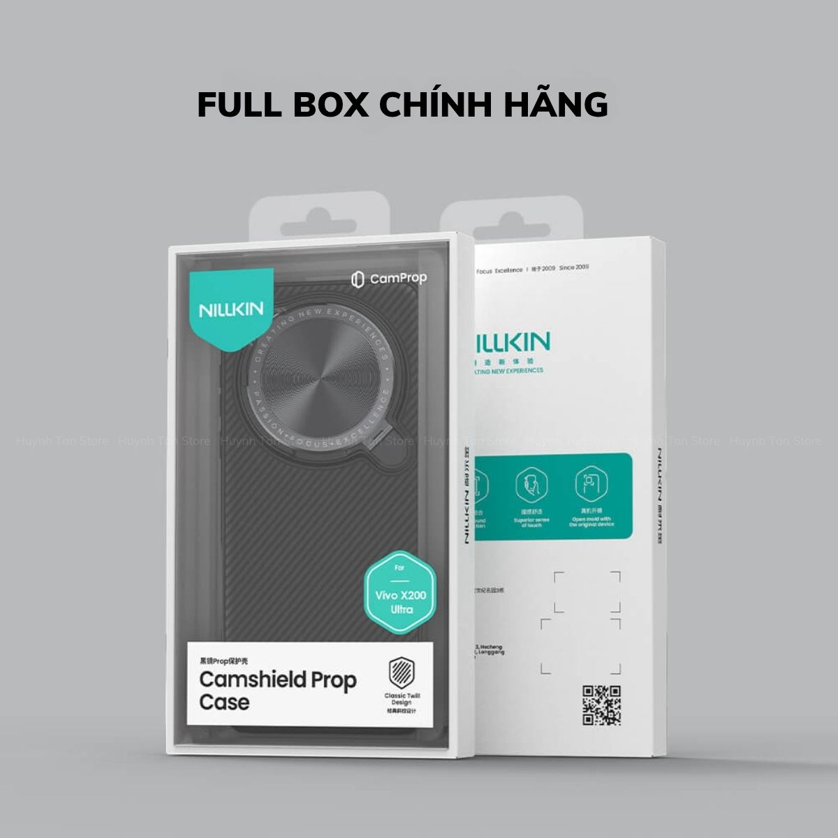 Ốp lưng Vivo X200 Ultra giá đỡ điện thoại bảo vệ camera chống sốc Nillkin CamShield ProP