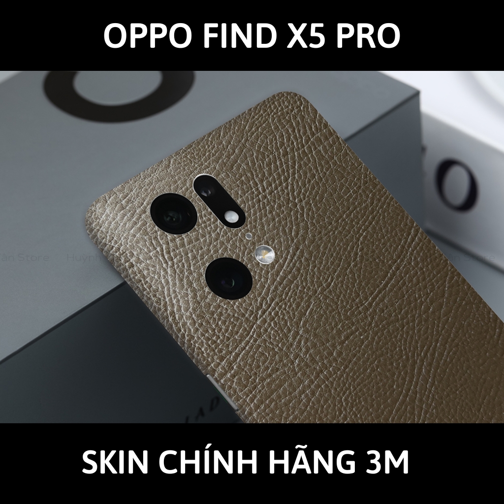 Dán skin điện thoại Oppo Find X5 Pro full body và camera nhập khẩu chính hãng USA phụ kiện điện thoại huỳnh tân store - Hexis Brown Leather - Warp Skin Collection