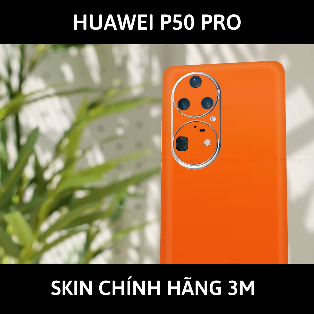 Dán skin điện thoại Huawei P50 Pro full body và camera nhập khẩu chính hãng USA phụ kiện điện thoại huỳnh tân store - Matte Oranger - Warp Skin Collection