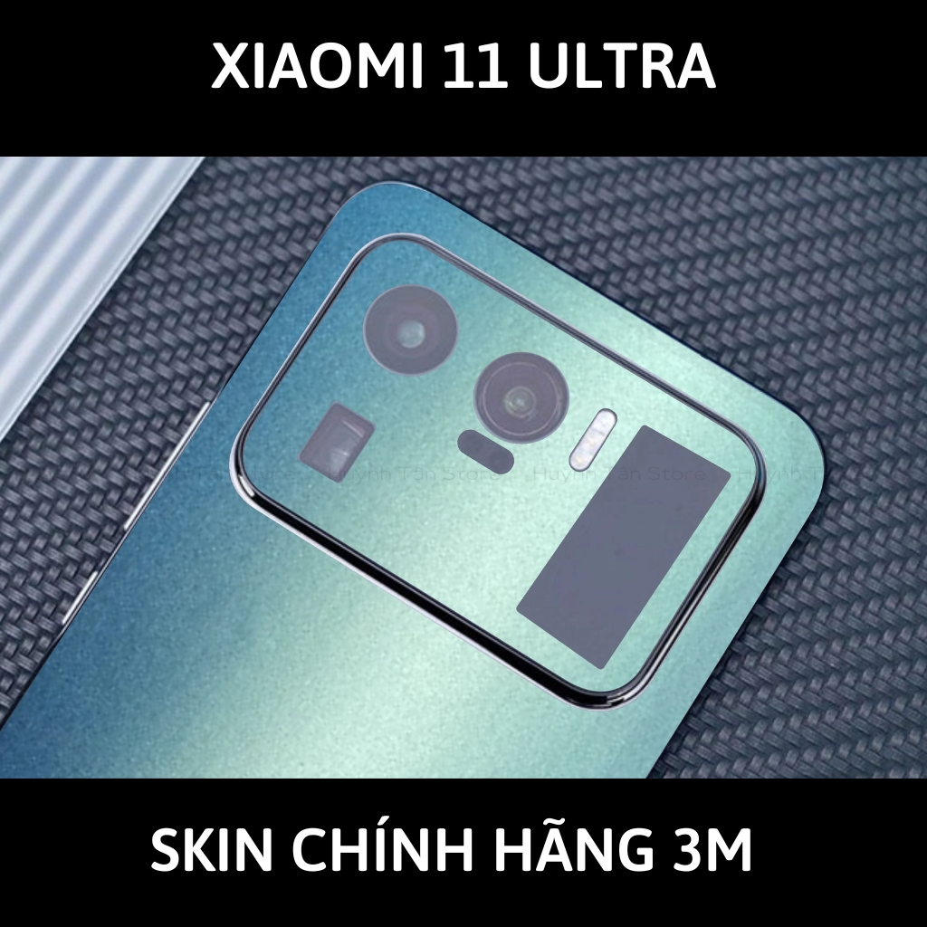 Skin 3m Mi 11 Ultra full body và camera nhập khẩu chính hãng USA phụ kiện điện thoại huỳnh tân store - Oracal Blue Yellow - Warp Skin Collection