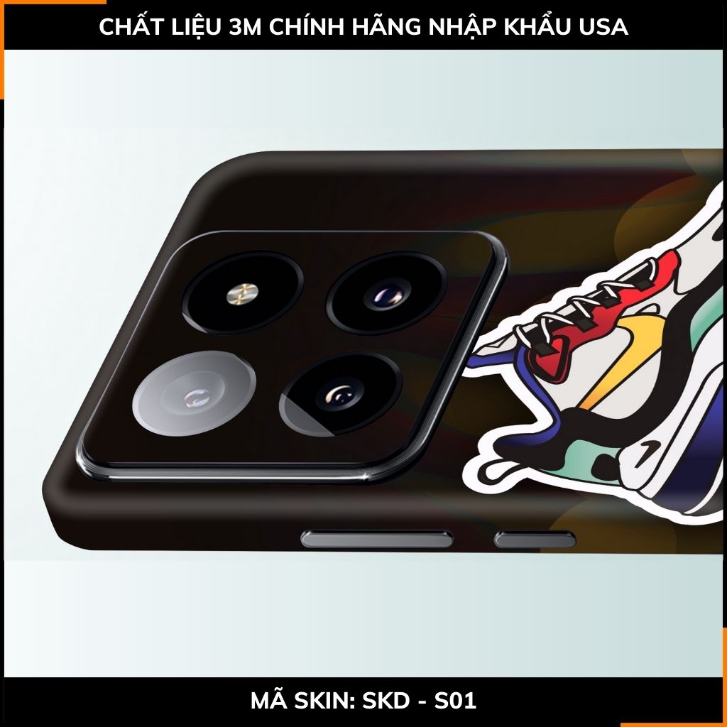 Dán skin điện thoại Xiaomi Mi 14 , Mi 14 Pro full body và camera nhập khẩu chính hãng USA in hình SNEAKER - SKD S01 phụ kiện điện thoại huỳnh tân store