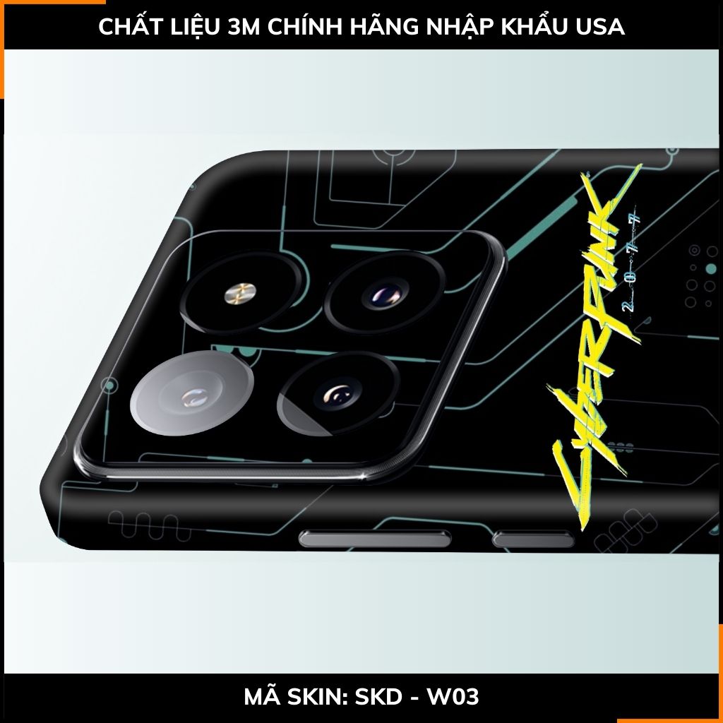 Dán skin điện thoại Xiaomi Mi 14 , Mi 14 Pro full body và camera nhập khẩu chính hãng USA in hình UNIQUE - SKD W03 phụ kiện điện thoại huỳnh tân store