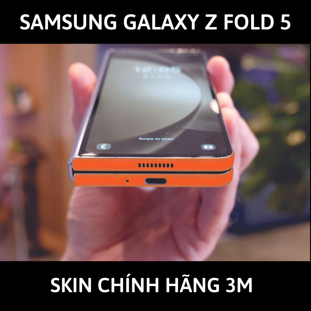 dán skin 3m samsung galaxy z fold 5 full body, camera phụ kiện điện thoại huỳnh tân store - Orange