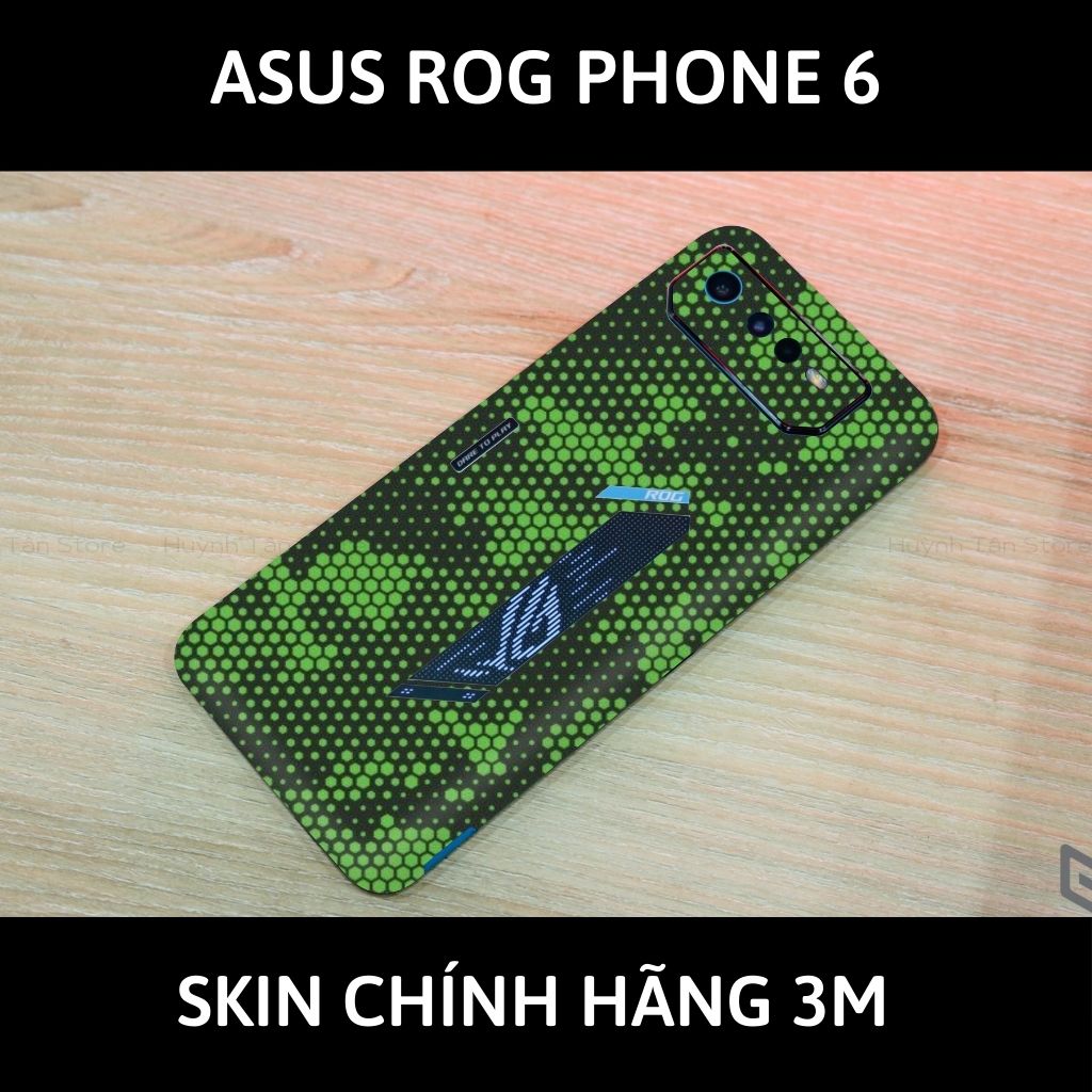 Skin 3m Google Asus Rog 6, Rog 6 Pro full body và camera nhập khẩu chính hãng USA phụ kiện điện thoại huỳnh tân store - Mamba Green - Warp Skin Collection