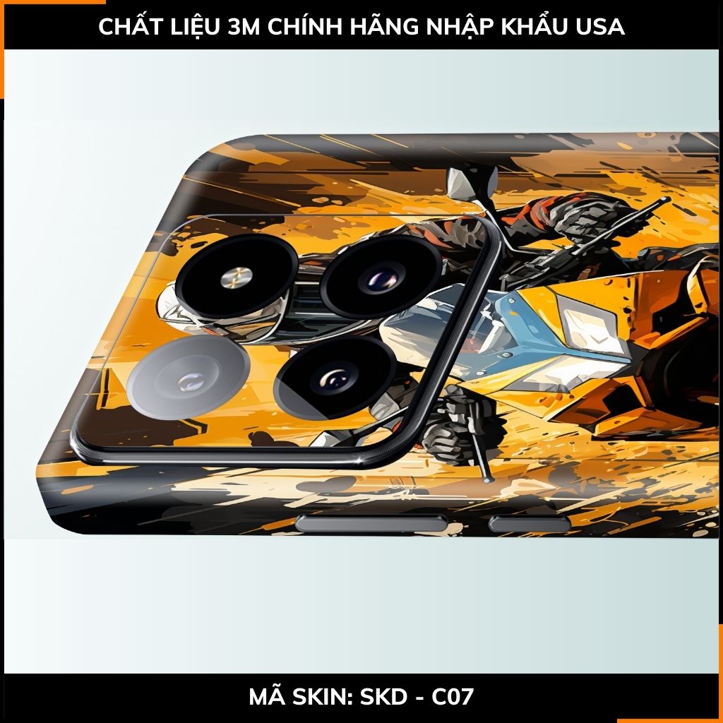 Dán skin điện thoại Xiaomi Mi 14 , Mi 14 Pro full body và camera nhập khẩu chính hãng USA in hình Motobiker - SKD C07 phụ kiện điện thoại huỳnh tân store