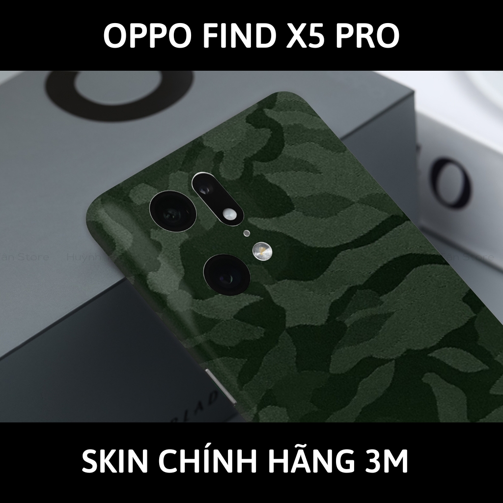 Dán skin điện thoại Oppo Find X5 Pro full body và camera nhập khẩu chính hãng USA phụ kiện điện thoại huỳnh tân store - Camo Green - Warp Skin Collection